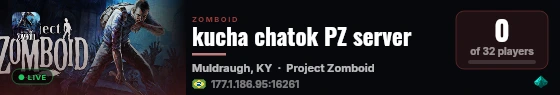 kucha chatok PZ server live status badge