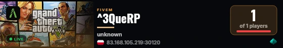 ^3QueRP live status badge