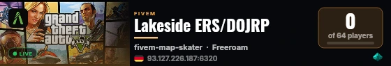 Lakeside ERS/DOJRP live status badge