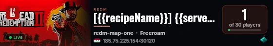 [{{recipeName}}] {{serverName}} live status badge