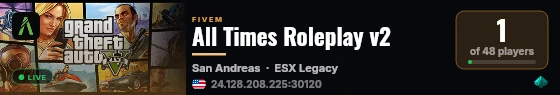 All Times Roleplay v2 live status badge
