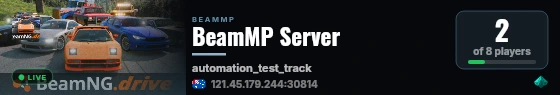 BeamMP Server live status badge