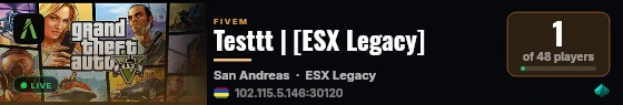 Testtt | [ESX Legacy] live status badge