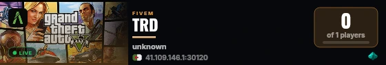 TRD live status badge
