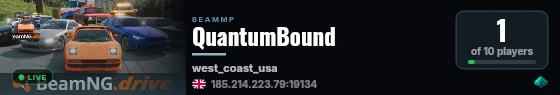 QuantumBound live status badge