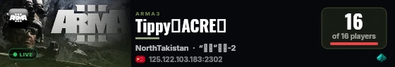Tippy（ACRE） live status badge