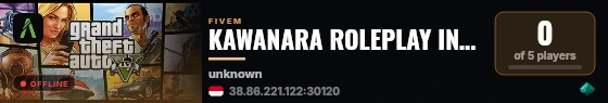 KAWANARA ROLEPLAY INDONESIA live status badge