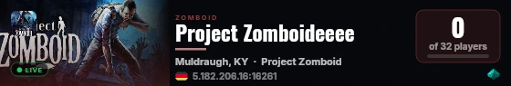 Project Zomboideeee live status badge