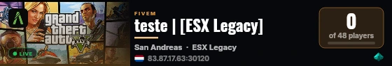 teste | [ESX Legacy] live status badge