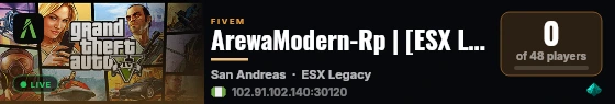ArewaModern-Rp | [ESX Legacy] live status badge