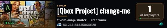 [Qbox Project] change-me live status badge