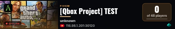 [Qbox Project] TEST live status badge