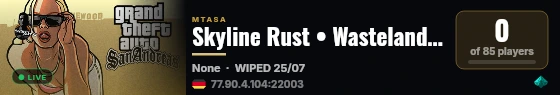 Skyline Rust • Wasteland Survival • Build, Raid, Conquer live status badge
