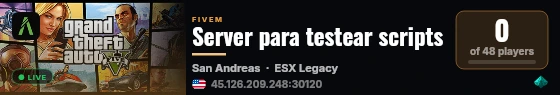 Server para testear scripts live status badge
