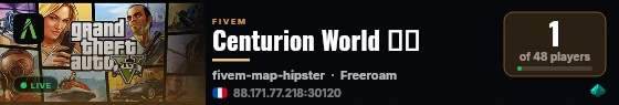 Centurion World 🌌☄️ live status badge