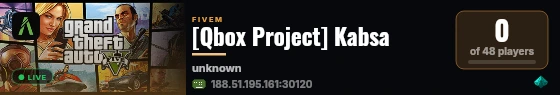 [Qbox Project] Kabsa live status badge