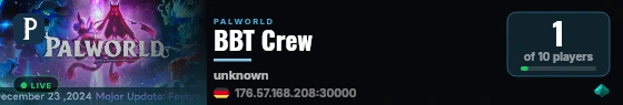 BBT Crew live status badge
