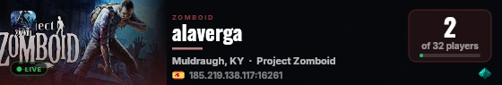 alaverga live status badge