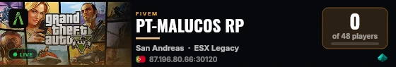 PT-MALUCOS RP live status badge
