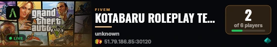 KOTABARU ROLEPLAY TEST SERVER live status badge