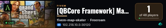 [QBCore Framework] Maanka live status badge
