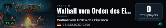 Walhall vom Orden des Eisernen Kreuzes live status badge