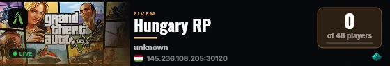 Hungary RP live status badge