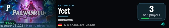 Yeet live status badge
