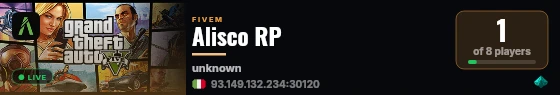 Alisco RP live status badge