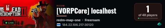 [VORPCore] localhost live status badge