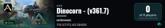 Dinocorn - (v361.7) live status badge