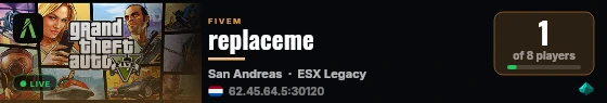 replaceme live status badge