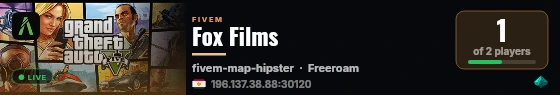 Fox Films live status badge