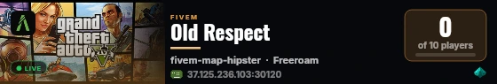 Old Respect live status badge