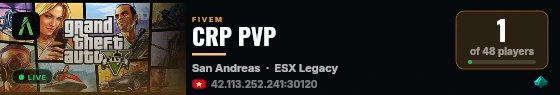 CRP PVP live status badge