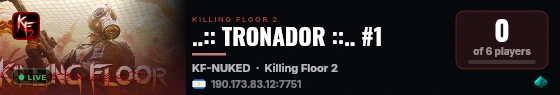..:: TRONADOR ::.. #1 live status badge