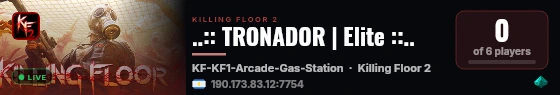 ..:: TRONADOR | Elite ::.. live status badge