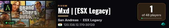 Mxd | [ESX Legacy] live status badge