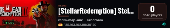 [StellarRedemption] StellarRedemption live status badge
