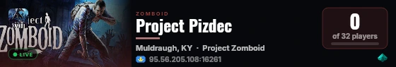 Project Pizdec live status badge