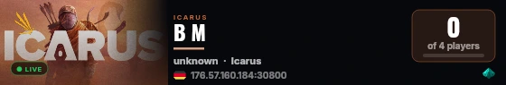 B M live status badge