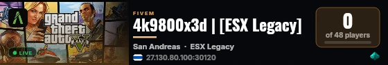 4k9800x3d | [ESX Legacy] live status badge