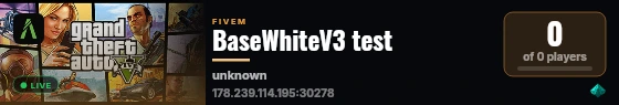 BaseWhiteV3 test live status badge