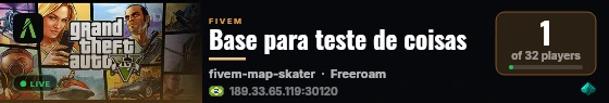Base para teste de coisas live status badge