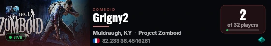 Grigny2 live status badge