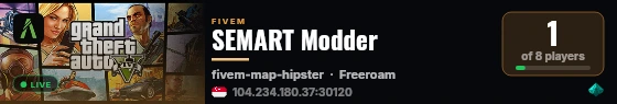 SEMART Modder live status badge