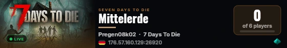 Mittelerde live status badge