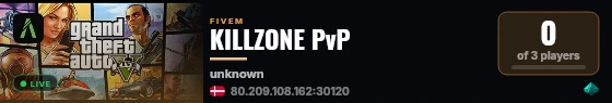 KILLZONE PvP live status badge