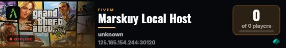 Marskuy Local Host live status badge