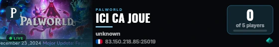 ICI CA JOUE live status badge
